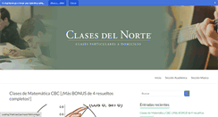 Desktop Screenshot of clasesdelnorte.com.ar