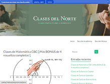 Tablet Screenshot of clasesdelnorte.com.ar